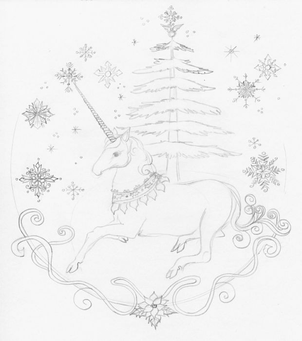 Christmas Unicorn by Kathy Nutt